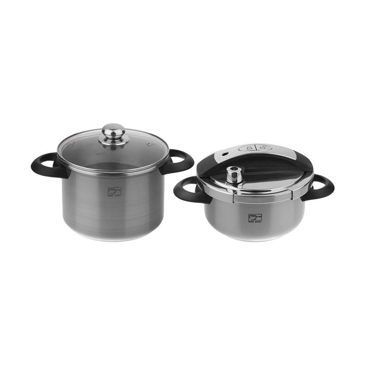 زودپز دوقلو پارس استیل مدل CHEF کد 2 Pars Steel CHEF 2 Twin Pressure Cooker